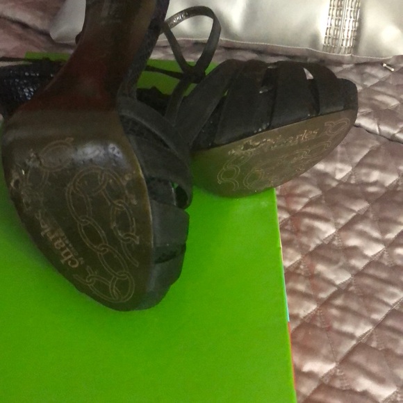 Charles David black satin shoes - Picture 4 of 4